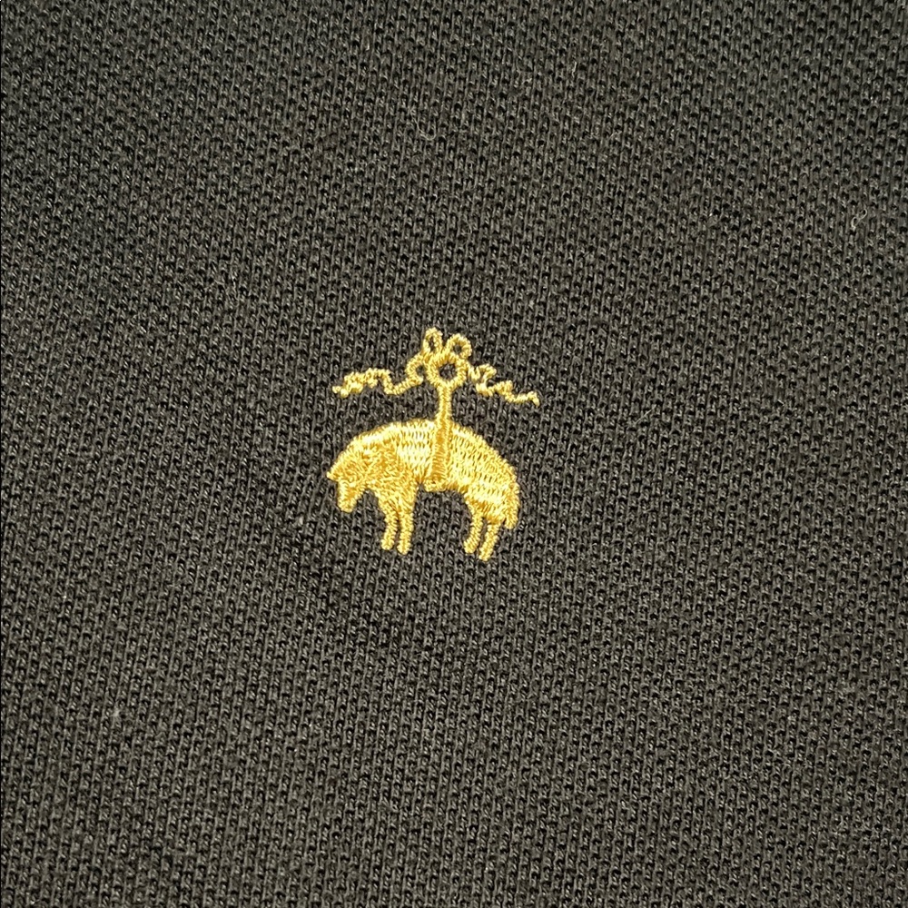 Brooks Brothers Mens Slim Fit Polo Shirt Golden Fleece Logo Performance Mesh Med - Picture 2 of 6